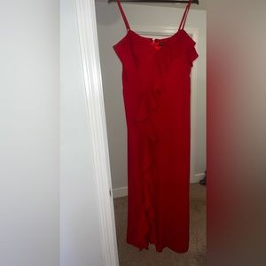 MIDI red wedding guest dress with worn once